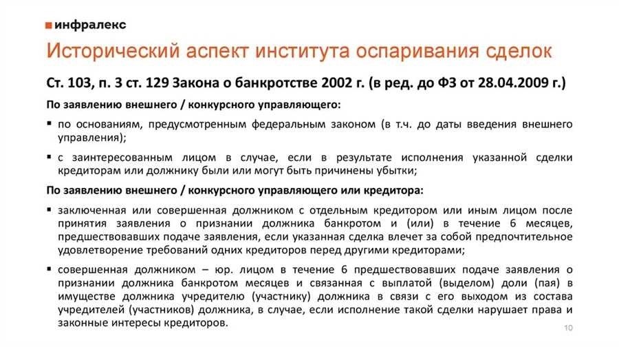 Оспаривание сделок при банкротстве юридическая помощь и консультации