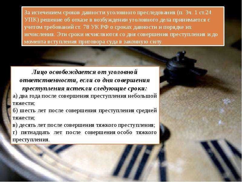 Срок давности по уголовному делу ограничения и их значение в российском праве